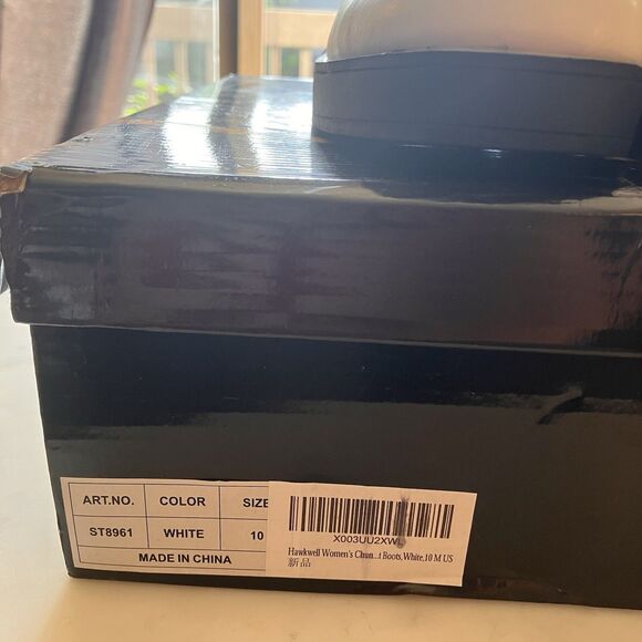 Hawkwell Women's Platform Grunge Chelsea Boots High Heel Square Toe Size 10 - Picture 4 of 14